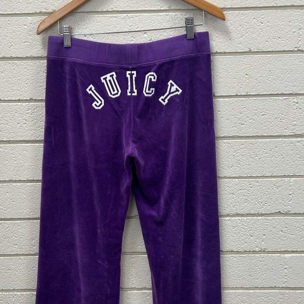 Y2K Juicy Couture Vintage Purple track Pants size M - Picture 6 of 8